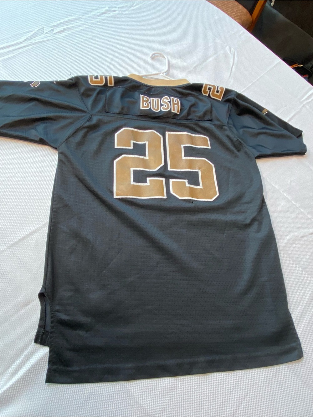 New Orleans Saint’s Football Black & Gold Number 25 Sports Jersey - Bush